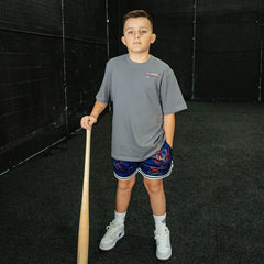 Time 2 Shine Icons Youth Court Shorts - Navy