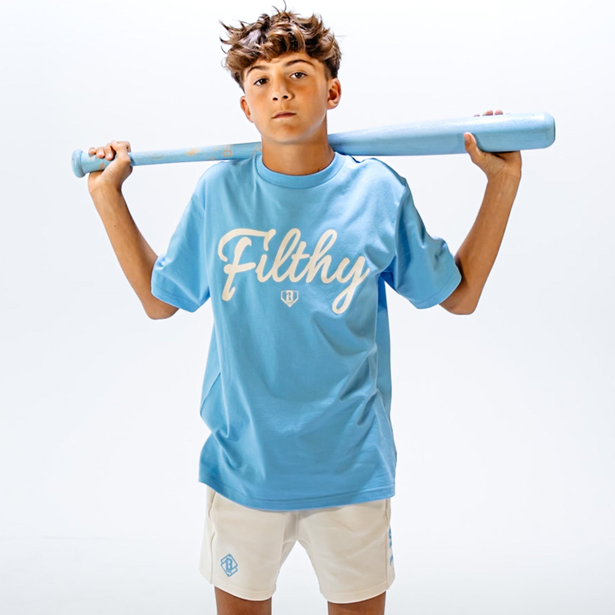 Filthy Youth Tee - BL Blue/Bone