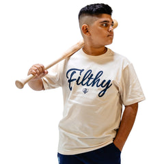 Filthy Youth Tee - Bone/Navy