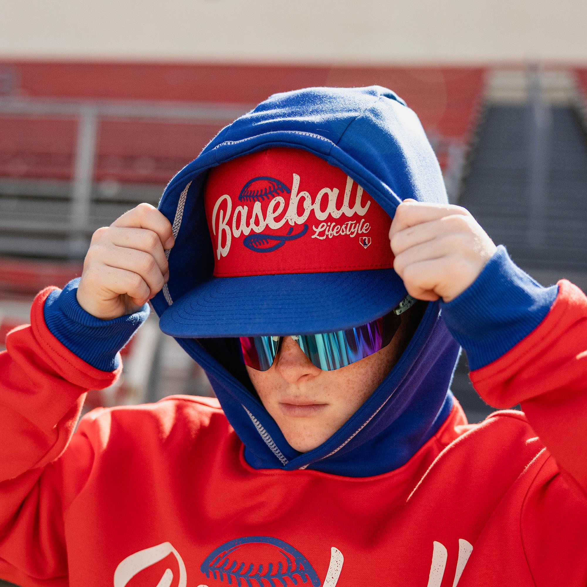 Classic BL Youth Hoodie - Red