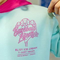 OG Ice Cream Design Youth Hoodie - Light Blue