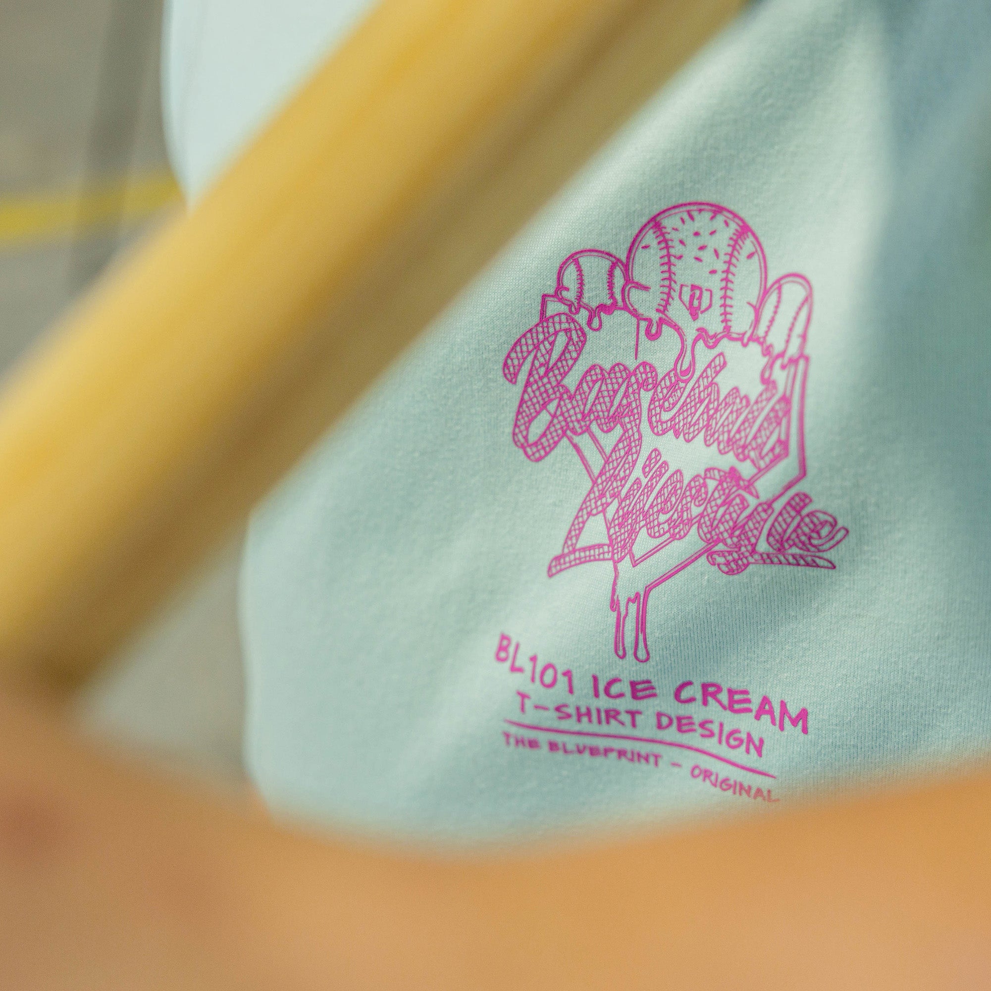 OG Ice Cream Design Youth Tee - Light Blue