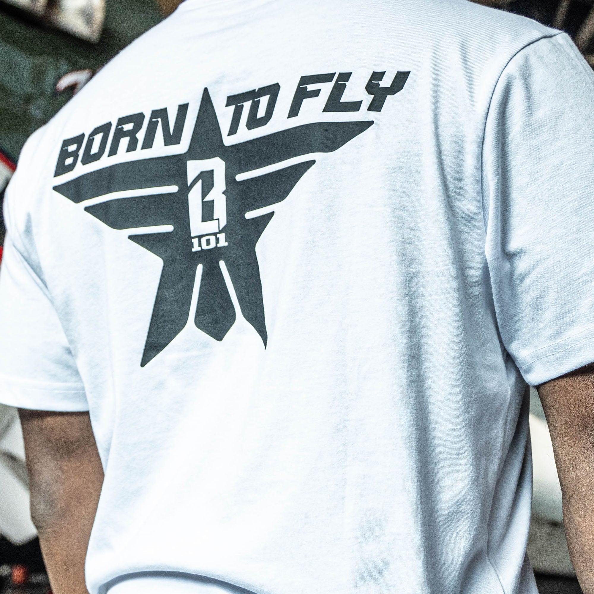 Born to Fly Youth Tee - BL White