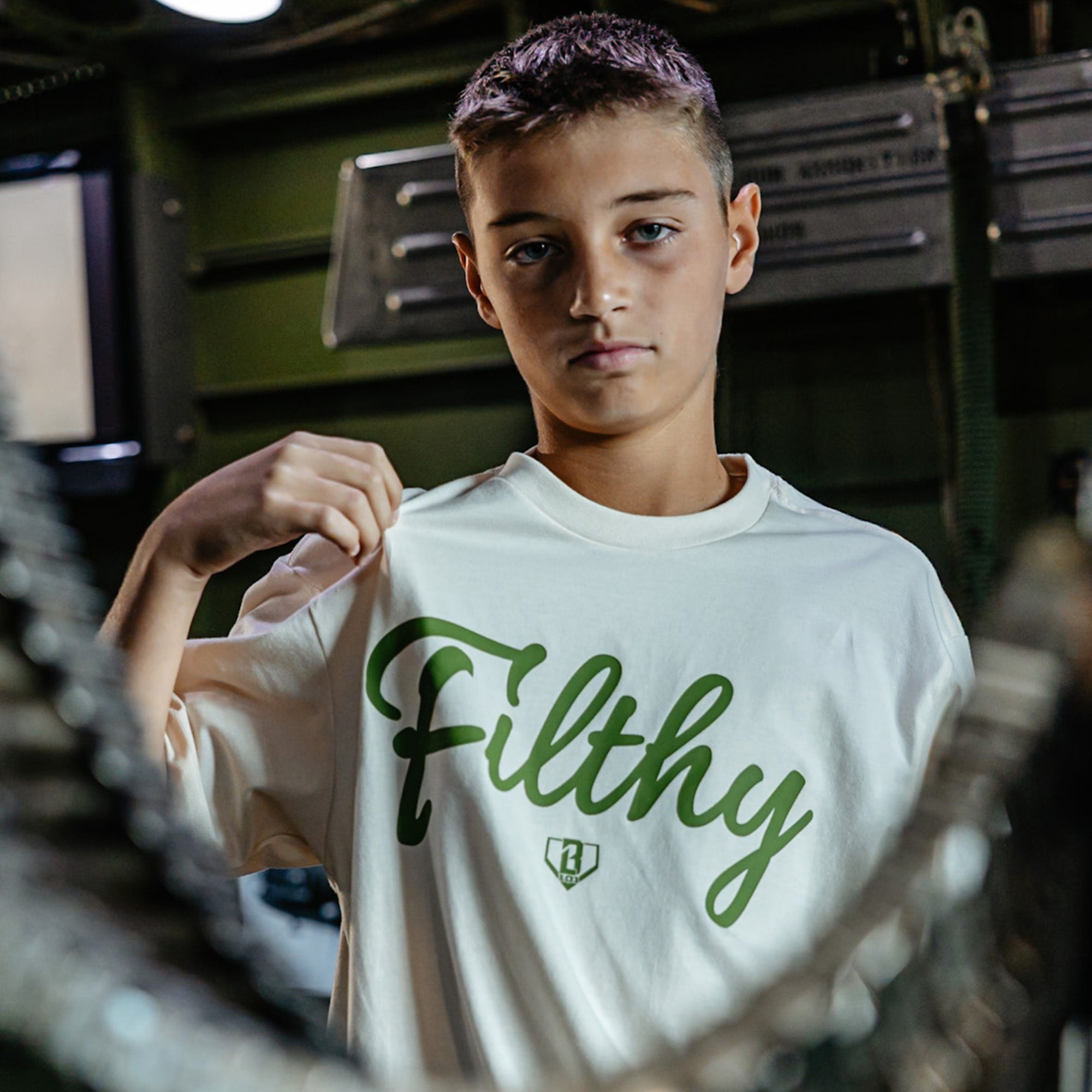 Filthy Tee - Bone/Green