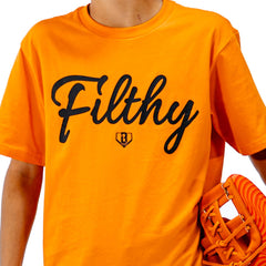 Filthy Youth Tee - Orange/Black