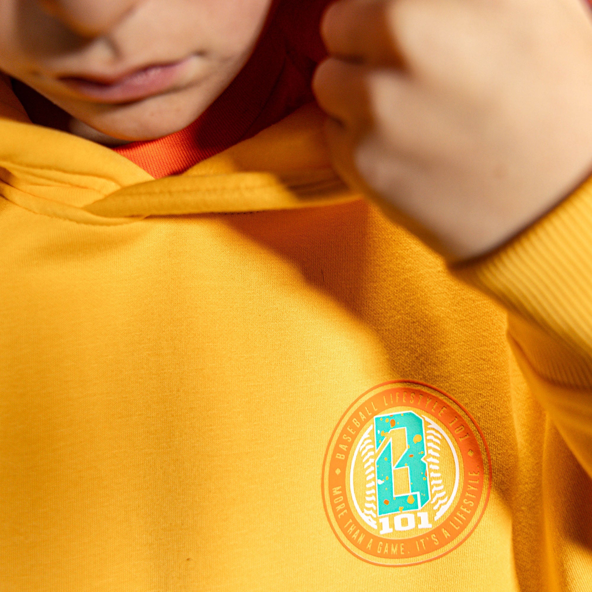 Splatter Youth Hoodie - Orange