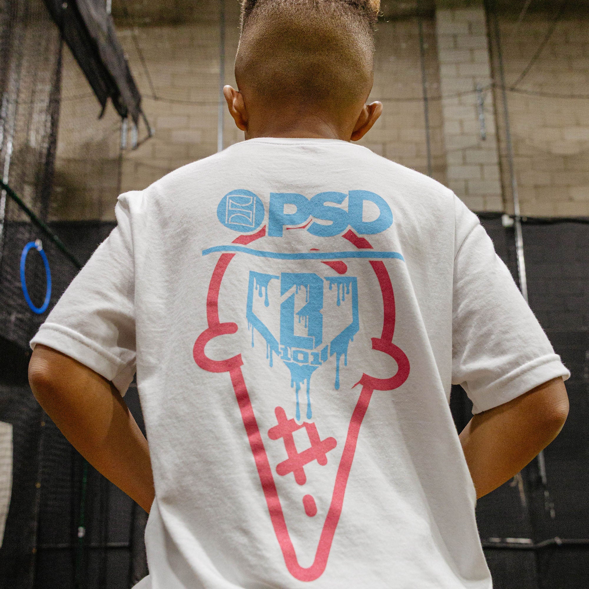 BL 101 X PSD Scoops Tee - White
