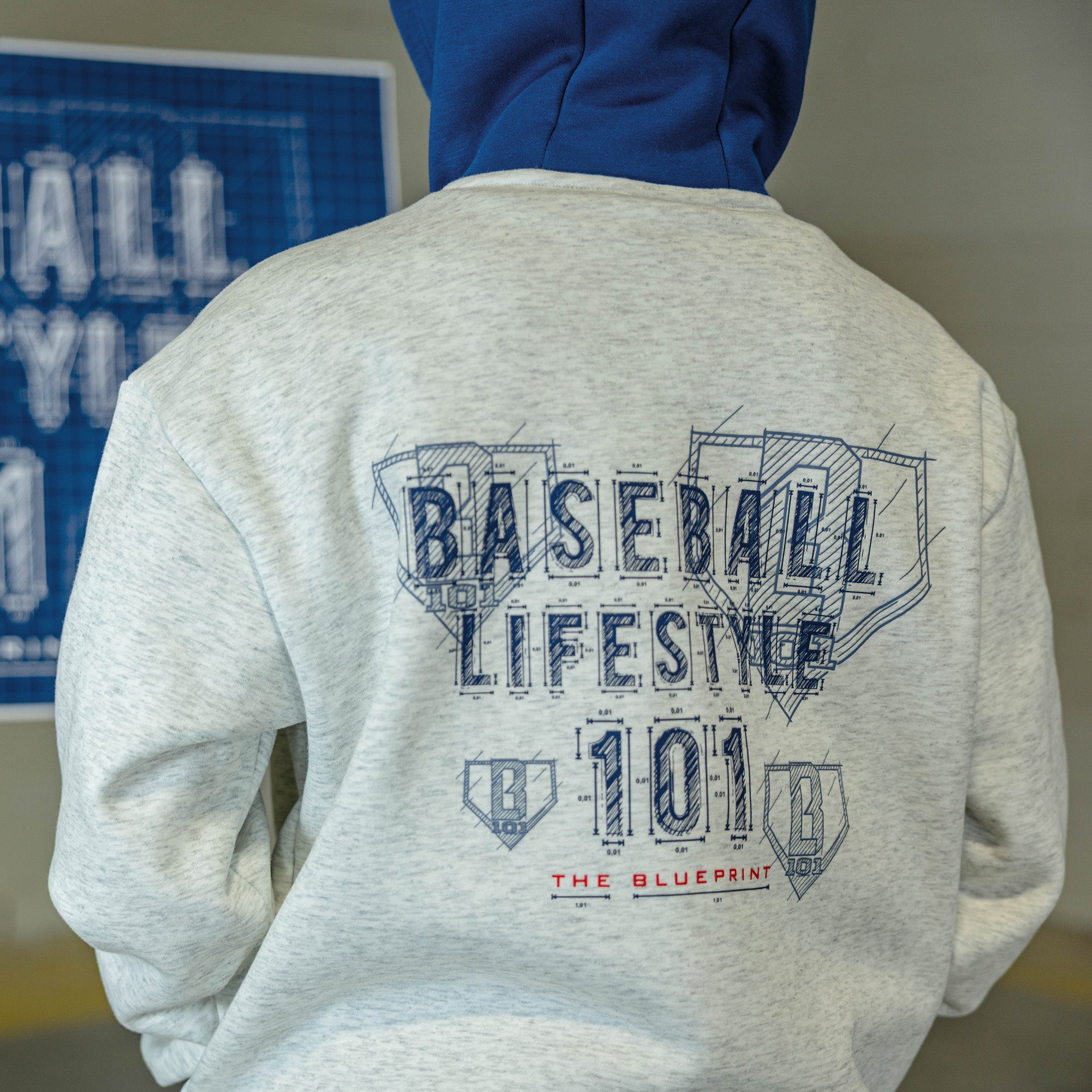 Blueprint BL Youth Hoodie - Heather Gray