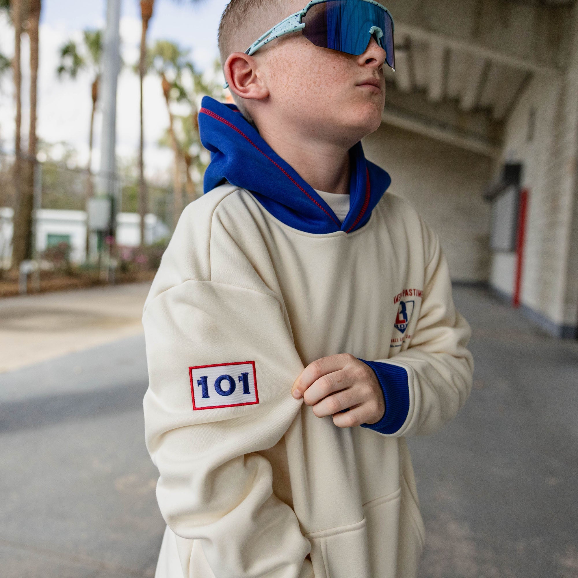 Stadium Youth Hoodie - Bone