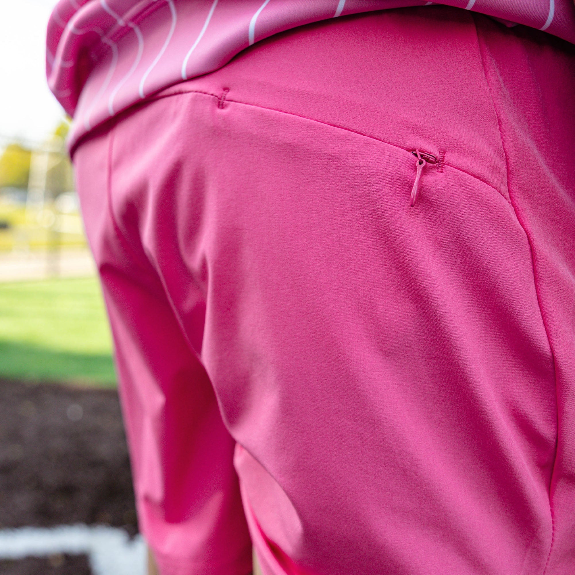 Pro Series Youth Shorts V2 With Liner - Pink Pinstripes
