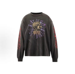 Saint Michael Vintage Artwork & Typography Graphic Sweatshirt