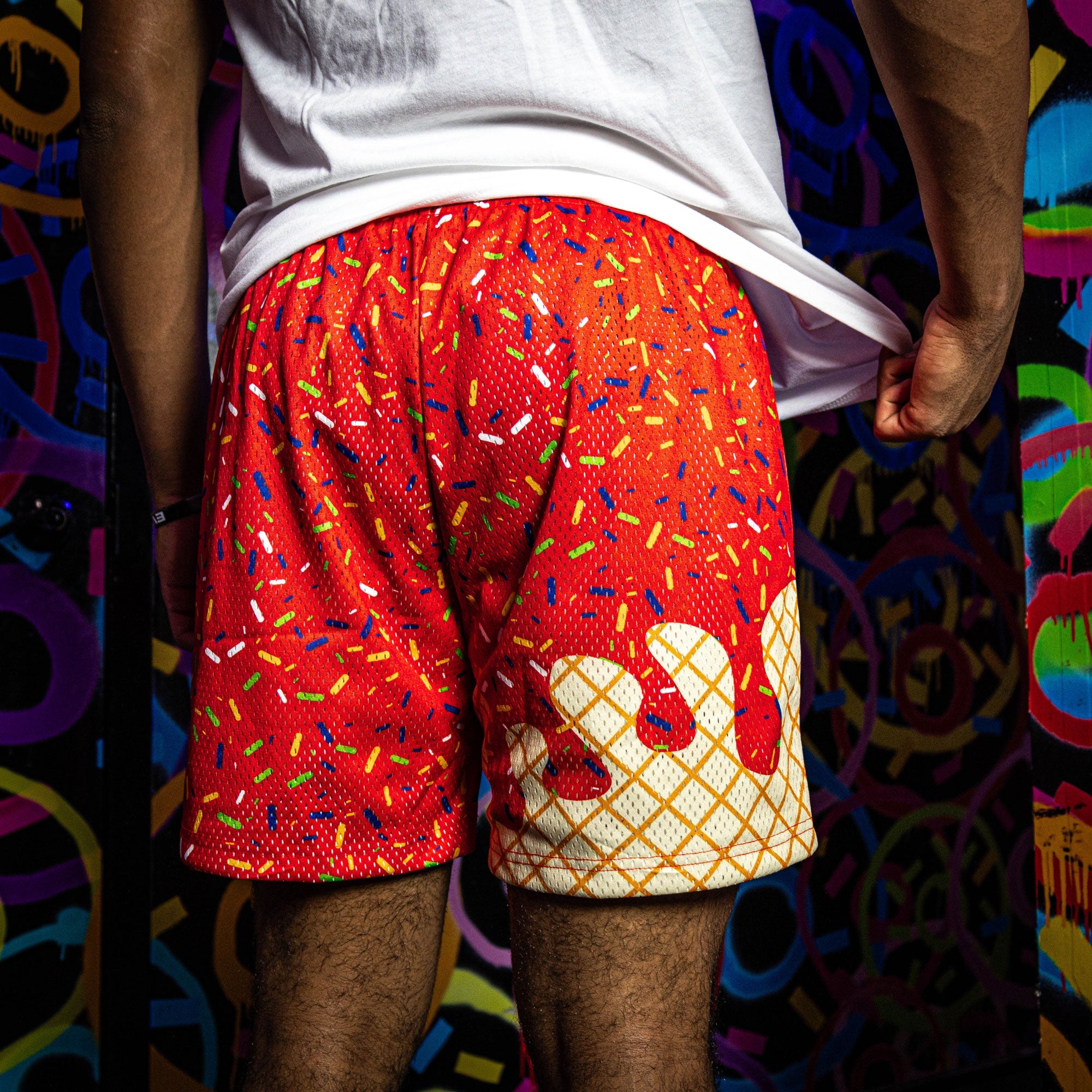 Ice Cream Youth Shorts - Cherry