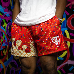 Ice Cream Youth Shorts - Cherry